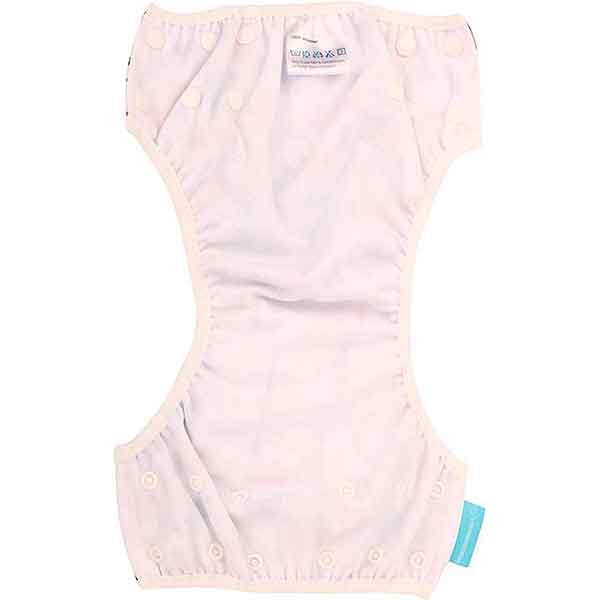 HappyBear wasbare zwemluier Farm Animals met boerderijdieren print en verstelbare drukknopen geschikt voor baby en peuter