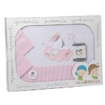 Gamberritos beddengoed ledikant met complete set hoeslaken dekbedovertrek en kussensloop in zachte kleuren