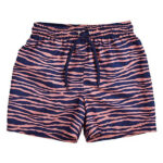 Baby jongens zwemboxer zebra blauw oranje met elastische taille en trekkoord