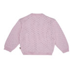 Roze baby vestje pointenelle Frogs and Dogs voor baby meisjes