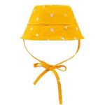 Baby UV zonnehoedje Orange Kiss 0 tot 12 maanden van Swim Essentials met oranje hartjes print