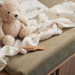 aankleedkussenhoes baby badstof olive green 50x70 zacht katoen hoes