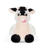 knuffel koe Cubbies Callie Mae wit crème zwart