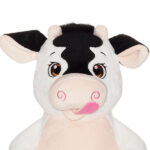 knuffel koe Cubbies Callie Mae wit crème zwart