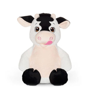 knuffel koe Cubbies Callie Mae wit crème zwart