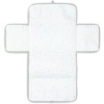 verschoonmatje baby hydrofiel olive green opvouwbaar met vakken onderweg