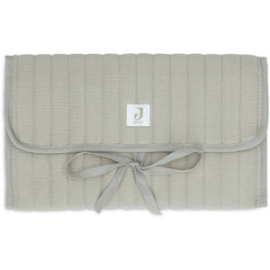 verschoonmatje baby hydrofiel olive green opvouwbaar met vakken onderweg