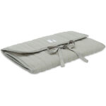 verschoonmatje baby hydrofiel olive green opvouwbaar met vakken onderweg