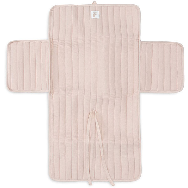 verschoonmatje baby hydrofiel wild rose opvouwbaar met vakken onderweg