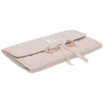 verschoonmatje baby hydrofiel wild rose opvouwbaar met vakken onderweg