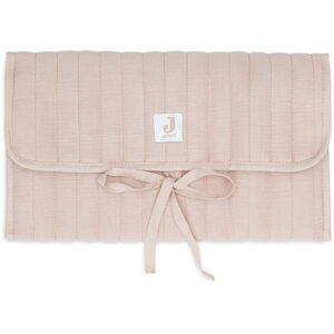 verschoonmatje baby hydrofiel wild rose opvouwbaar met vakken onderweg