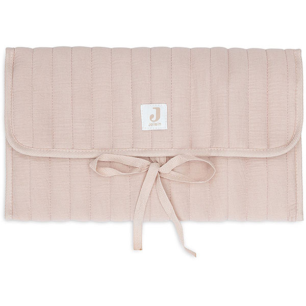 verschoonmatje baby hydrofiel wild rose opvouwbaar met vakken onderweg