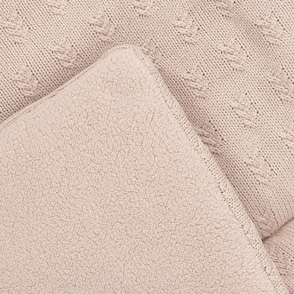 boxkleed baby wild rose 75x95 cm grain knit zacht katoen fleece speelkleed