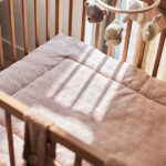 boxkleed baby wild rose 75x95 cm grain knit zacht katoen fleece speelkleed