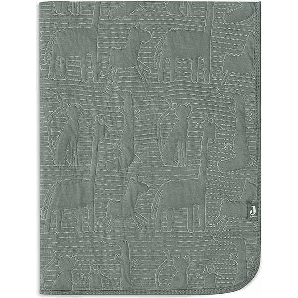 deken Jungle Jambo ash green 75x100 cm Jollein