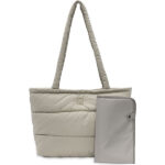 jollein luiertas puffed olive green olijfgroen met verschoningsmat stijlvol praktisch babytas