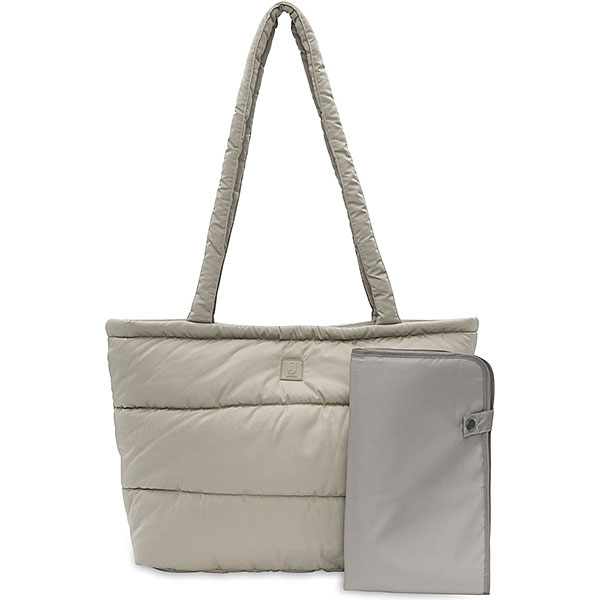jollein luiertas puffed olive green olijfgroen met verschoningsmat stijlvol praktisch babytas