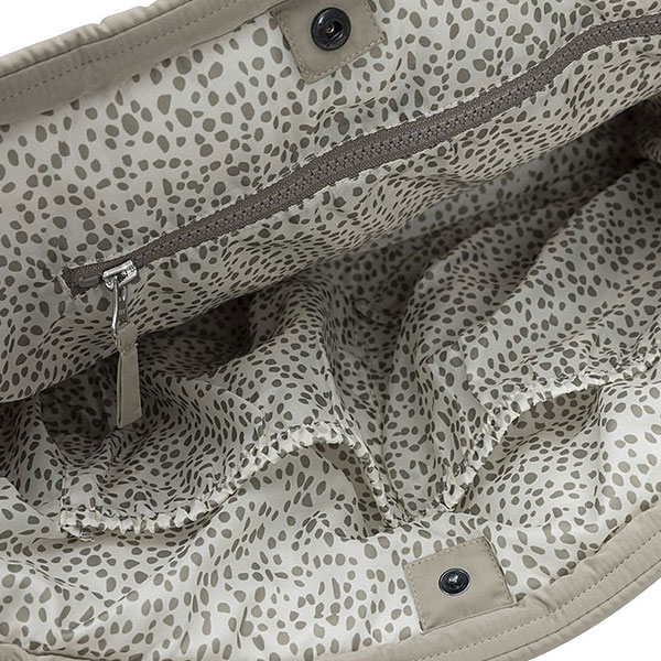 jollein luiertas puffed olive green olijfgroen met verschoningsmat stijlvol praktisch babytas
