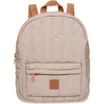 rugtas peuter puffed biscuit gewatteerd design kinderrugzak beige