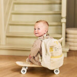 rugtas peuter teddy kat Charlie zacht met oortjes kinderrugzak teddy stof