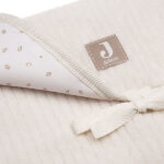 verschoonmatje baby cloudy rib oatmeal met vakken opvouwbaar onderweg