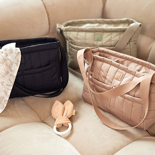 kinderwagen buggy organizer puffed jollein zwart praktisch stijlvol opbergtas baby onderweg
