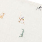 hydrofiele doek baby jungle jambo set van 3 met dierenprint katoen