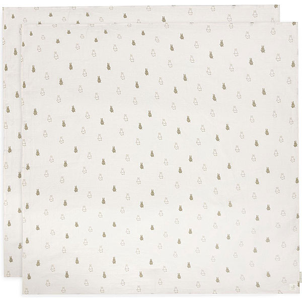 hydrofiele doek baby nijntje set van 2 met all over print zacht katoen