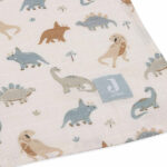 hydrofiele doeken Roarsome dino print 115x115 cm 2 stuks