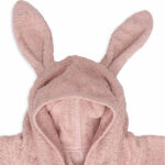 badponcho wild rose van jollein met capuchon en oortjes