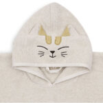 Badponcho Charlie the Cat van zachte badstof met kattenoortjes voor baby’s en peuters