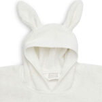 Badponcho Ivory badstof van zachte absorberende badstof voor baby’s en peuters