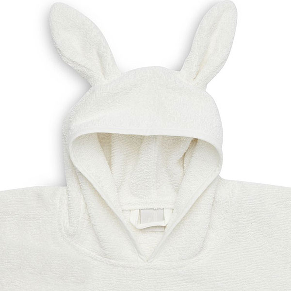 Badponcho Ivory badstof van zachte absorberende badstof voor baby’s en peuters