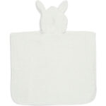 Badponcho Ivory badstof van zachte absorberende badstof voor baby’s en peuters
