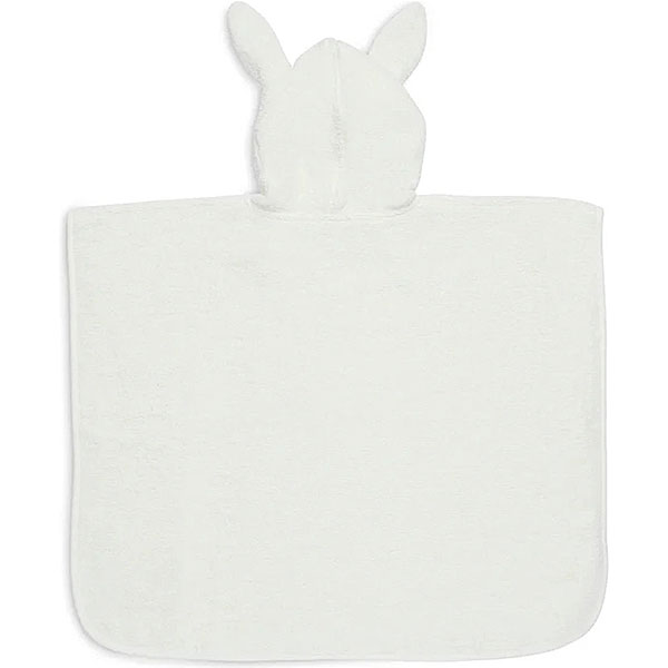 Badponcho Ivory badstof van zachte absorberende badstof voor baby’s en peuters