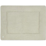 boxkleed basic knit olive green 75 x 95 cm gebreid velvet baby boxkleed