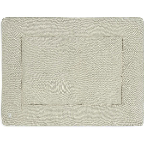 boxkleed basic knit olive green 75 x 95 cm gebreid velvet baby boxkleed