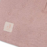 boxkleed cosy knit wild rose 75 x 95 cm roze gebreid baby boxkleed