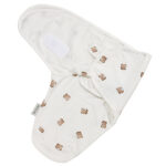 inbakerdoek bear multicolor baby 0 tot 3 maanden unisex meyco