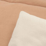 boxkleed little waffle light terra sand 75 x 95 cm waffle structuur