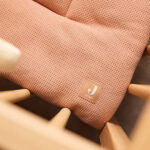 boxkleed little waffle light terra sand 75 x 95 cm waffle structuur