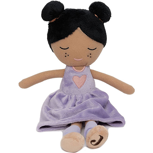 knuffelpop daisy flowergirl van jollein met lila jurkje