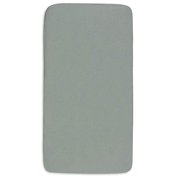 Jollein hoeslaken Basics Jersey Sea Green en Ivory set van 2 voor babybed van 40/50 x 80/90 cm