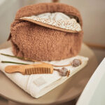 Jollein etui Boucle Biscuit met zachte Boucle stof en speelse Biscuit voering voor babyaccessoires