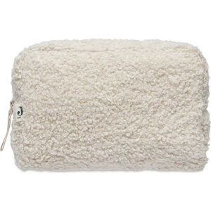 Jollein etui Boucle Natural met zachte Boucle stof en speelse Natural voering voor babyaccessoires