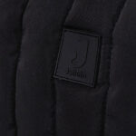 Jollein etui Puffed Black met zwart witte voering en gewatteerde stof voor babyaccessoires en verzorgingsspullen