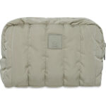 Jollein etui Puffed Olive Green met gewatteerde stof en speelse Olive Green voering voor babyaccessoires
