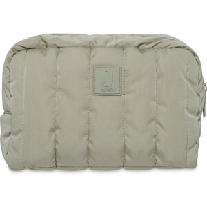 Jollein etui Puffed Olive Green met gewatteerde stof en speelse Olive Green voering voor babyaccessoires