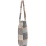 Luiertas shopper Check Boucle van zachte bouclé stof met verschoonmatje