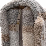 Luiertas shopper Check Boucle van zachte bouclé stof met verschoonmatje
